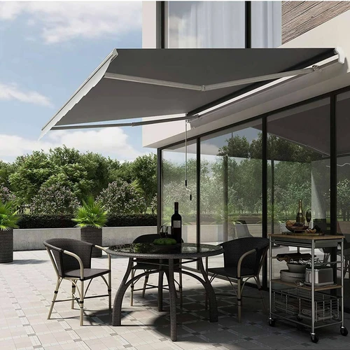 Aukštos kokybės markizė su šarnyrinėmis rankenomis