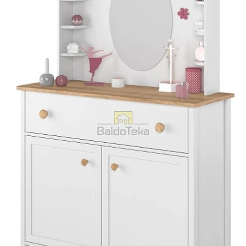 Rašomasis stalas STORY SO-03 94x81x14 cm balta matinė