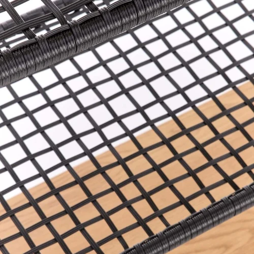 Stilinga spinta su rotango ir plieno kombinacija