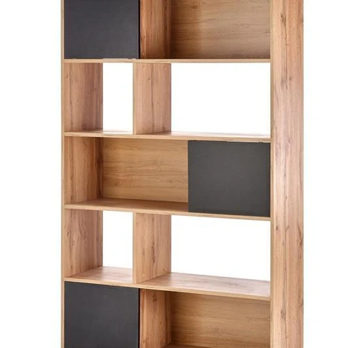 Laminuota medžio drožlių plokštė, ąžuolo ir juodo matinio atspalvio spinta