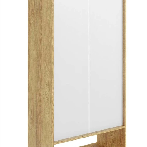 Moderni hikora ąžuolo ir rožinės spalvos spinta