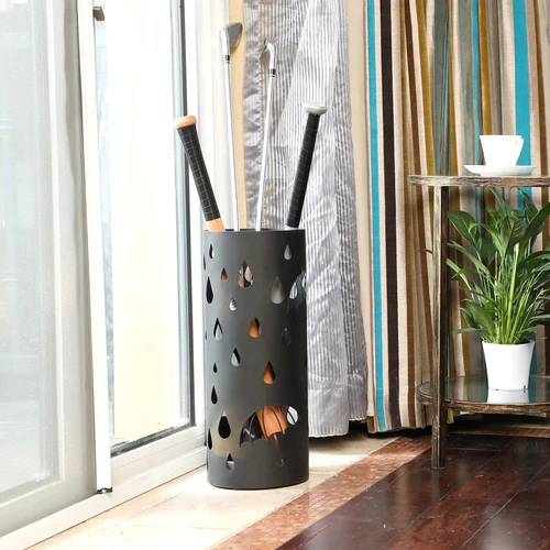 Kokybiškas Songmics skėčio stovas juodos spalvos