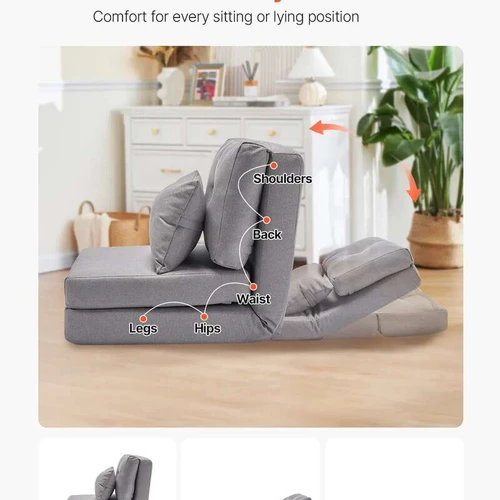 Universali grindų sofa svetainei ir miegamajam