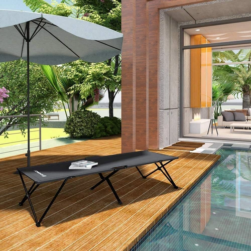 Songmics stovyklavimo lova su kryžminiais dirželiais ir lengvai valomu paviršiumi