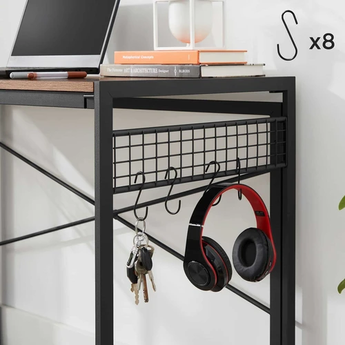 Modernus lazdyno juodos spalvos kompiuterio stalas