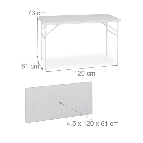 Sulankstomas lauko baldų komplektas, 3 dalių, 120 × 73 × 61 cm - Lauko baldų komplektai