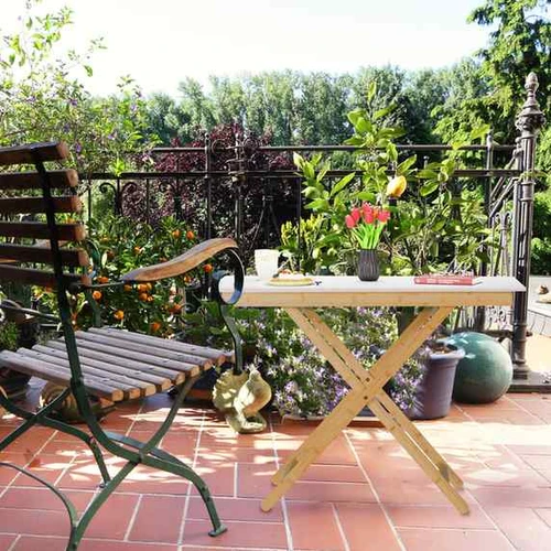 Sulankstomas lauko stalas Relaxdays 10046264.0, 4 aukščio lygiai, 105 × 70 × 50 cm - Stalai