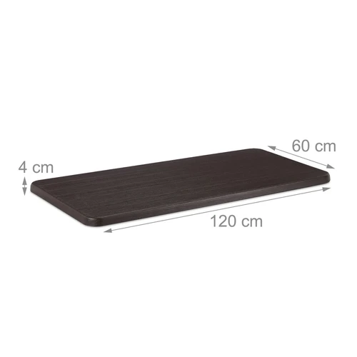 Sulankstomas lauko stalas Relaxdays, Rudas, 120 × 74 × 60 cm - Stalai