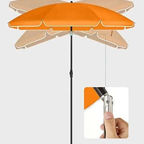 Skėtis su nerūdijančiu plieno stiebu