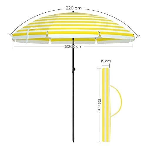 2,3 m aukščio skėtis su poliesterine danga