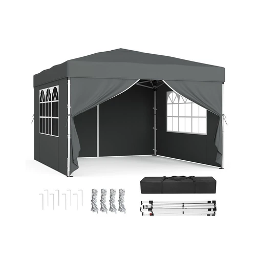 Sulankstomas paviljonas SONGMICS, 4 šoninės sienelės, 300 × 300 × 260 cm