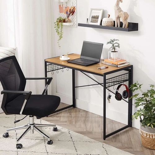 Kompiuterio stalas su 8 kabliukais ir rankiniu