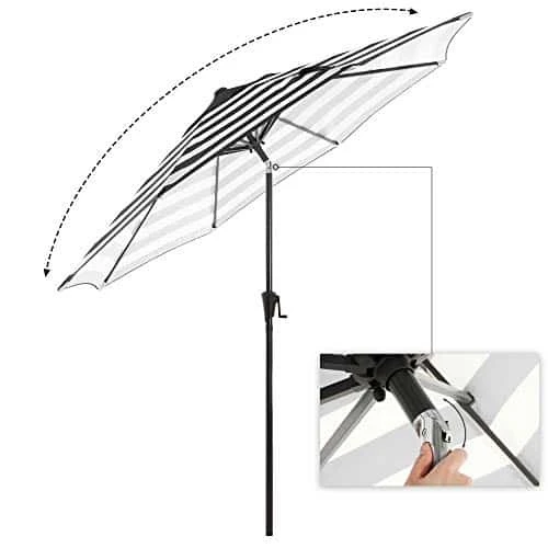 Juodai baltas dryžuotas