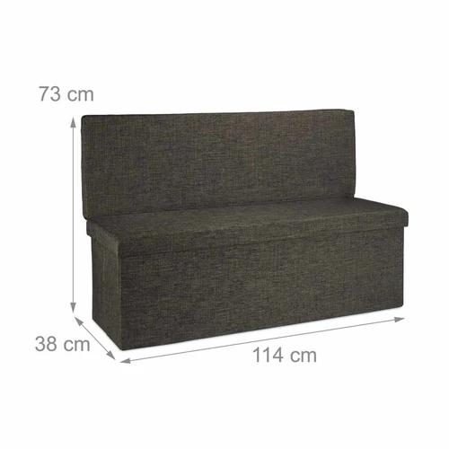 Funkcionalus suolas daiktadėžė su atlošu 73x114cm