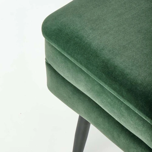 Aksominis audinys ir juoda spalva, suoliukas su laikymo funkcija