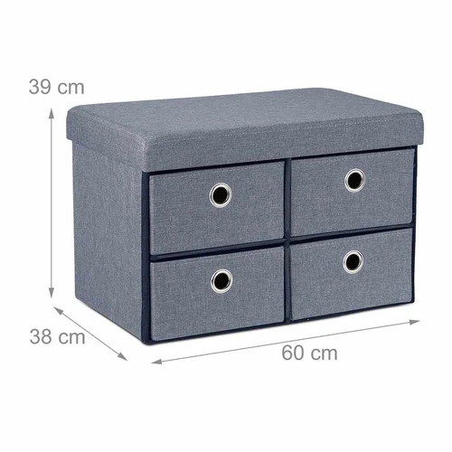 Daugiafunkcis suoliukas 39x60x38cm – tvarka ir stilius