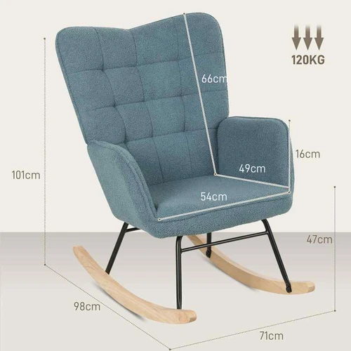 Supamas fotelis Homcom 98x71x101cm., įvairių spalvų - Foteliai