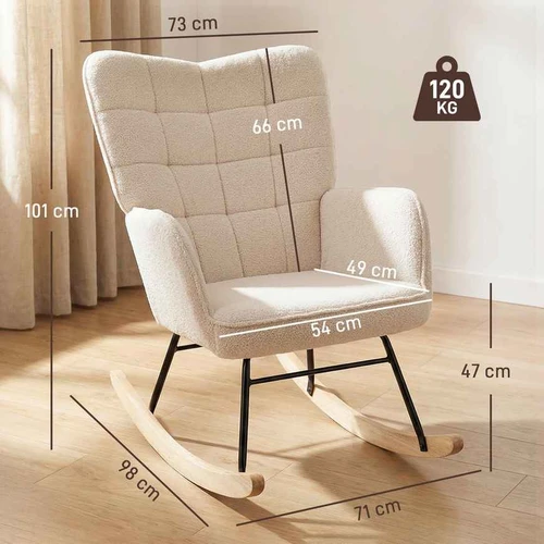 Supamas fotelis Homcom 98x71x101cm., įvairių spalvų - Foteliai