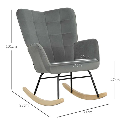Supamas fotelis Homcom 98x71x101cm., įvairių spalvų - Foteliai