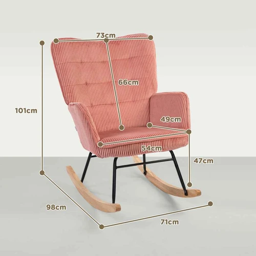 Supamas fotelis Homcom 98x71x101cm., įvairių spalvų - Foteliai