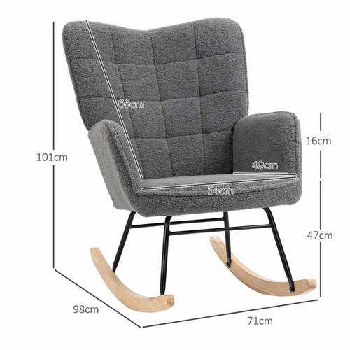 Supamas fotelis Homcom 98x71x101cm., įvairių spalvų - Foteliai