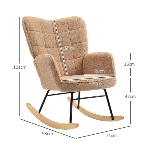 Supamas fotelis Homcom 98x71x101cm., įvairių spalvų - Foteliai