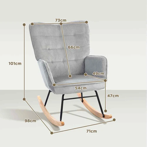 Supamas fotelis Homcom 98x71x101cm., įvairių spalvų - Foteliai