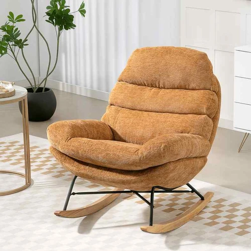 Supamasis fotelis, Geltona, 80 × 91 × 103 cm - Foteliai