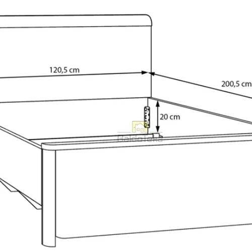Lova su minimalistine dizaino linija