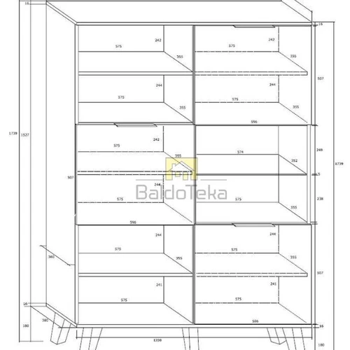 Stilinga spinta su LMDP plokštėmis ir pasirenkama spalva