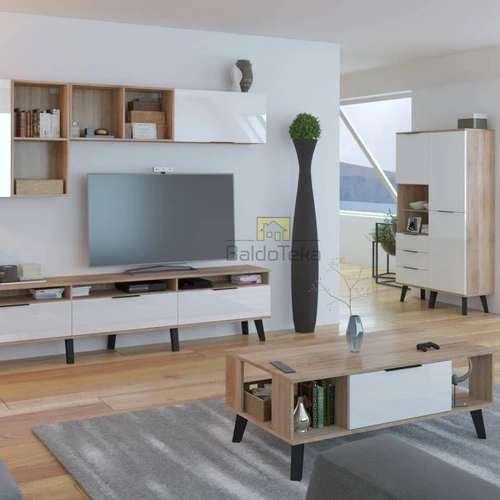 Spinta su pasirenkama spalva ir medinėmis kojelėmis