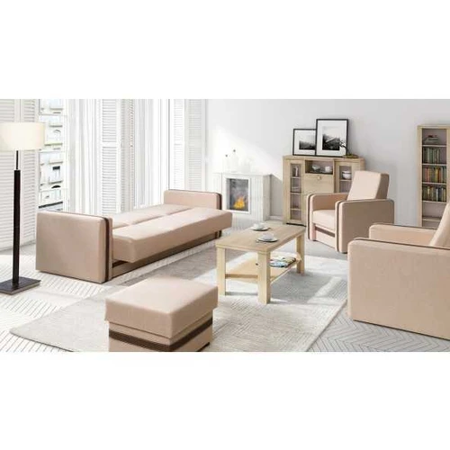 Prabangus 3 vietų sofos komplektas su foteliu