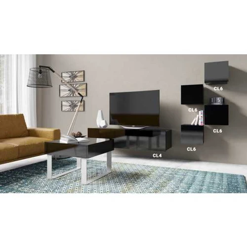 Komplektas iš 4 sieninių spintelių ir RTV spintelės