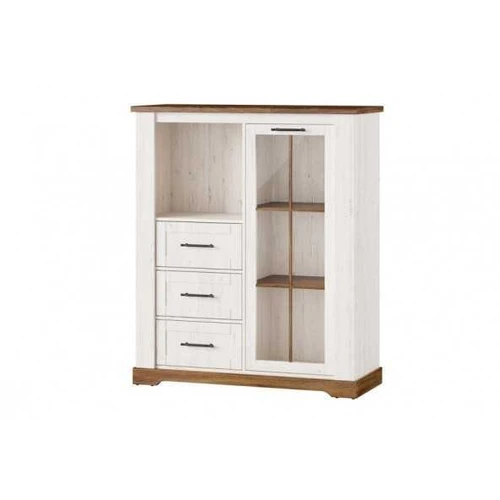 Modernus MDF + LMDP baldų komplektas su stiklu