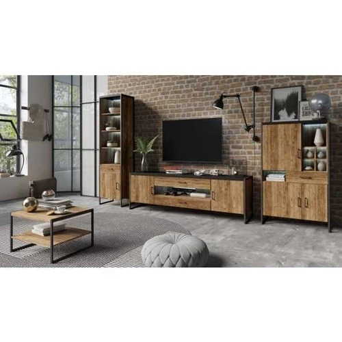 Svetainės komplektas TARABO 1 appenzeller fichte / juoda