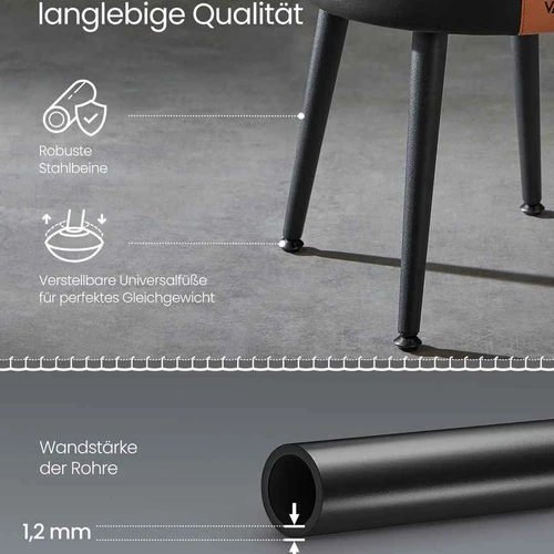 Stilinga juoda taburetė 44,4 cm aukščio – patogi