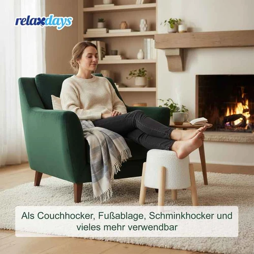 Taburetė Relaxdays 10051039.0, Ø 30 × 40 cm - Pufai