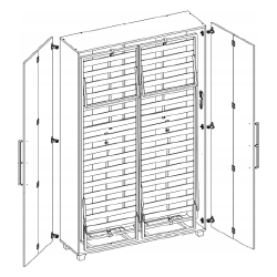 Stilinga lova su plonu LMDP korpusu