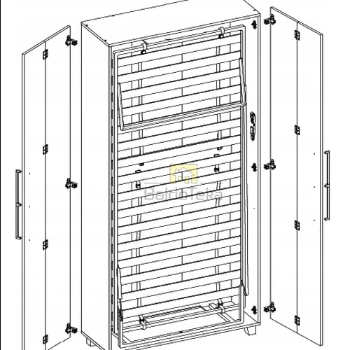 Kompaktiška lova 105x216x42 cm