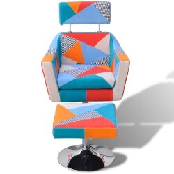 Televizoriaus krėslas, skiautinio dizainas, audinys - Foteliai