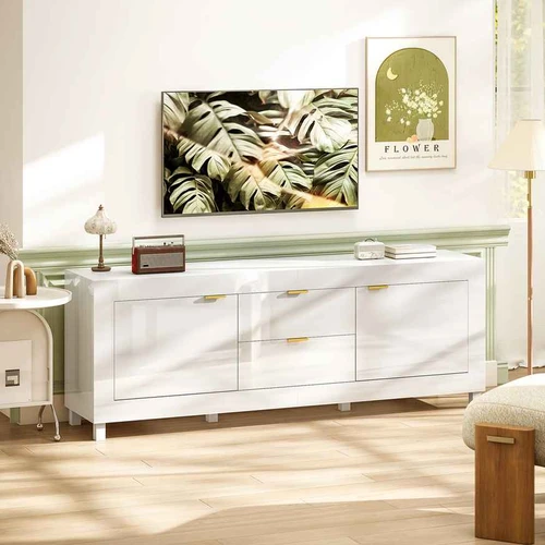 Televizoriaus spintelė, 2 spintelės, 2 stalčiai, 180 × 40 × 66 cm - TV spintelės