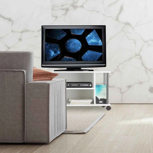 Televizoriaus staliukas Relaxdays 10021865.0, 3 lentynos, 80 × 41,5 × 40 cm - TV spintelės