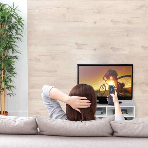 Televizoriaus staliukas Relaxdays 10025957.0, 4 skyriai, Balta, 80 × 35 × 35 cm - TV spintelės