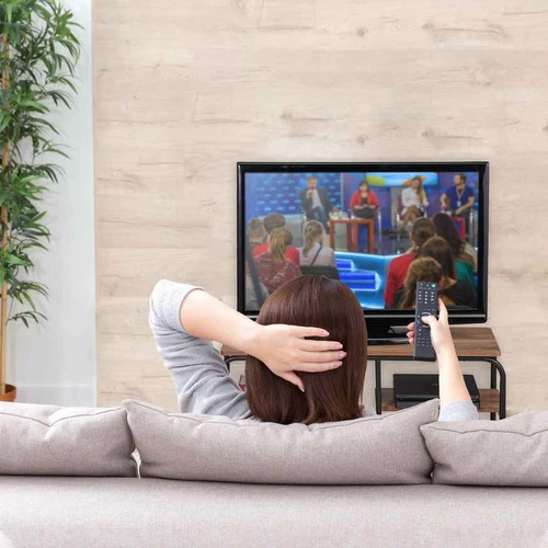 Televizoriaus staliukas Relaxdays 10025968.0, Su laikikliu, Ruda/juoda, 90 × 43 × 35 cm - TV spintelės