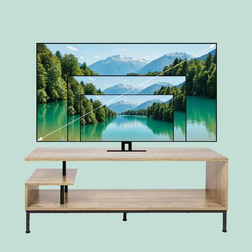Televizoriaus staliukas Relaxdays, 3 atviros lentynos, 106 × 40 × 39,5 cm - TV spintelės