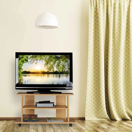 Televizoriaus staliukas Relaxdays, su ratukais ir lentynomis, 80 × 45 × 40 cm - TV spintelės