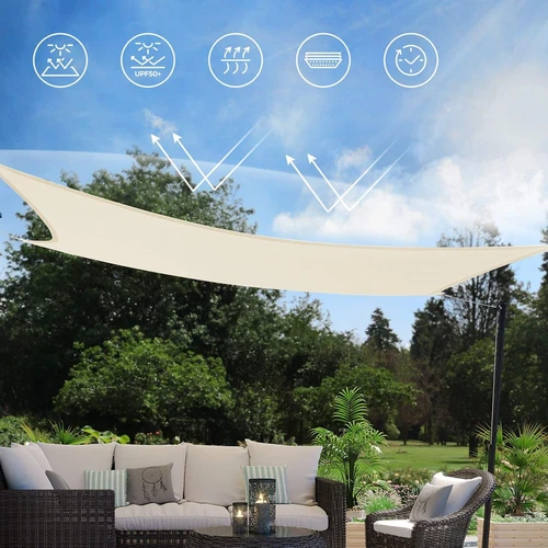 Apsauga nuo UV spindulių ir šilumos su HDPE medžiagos saulės bure