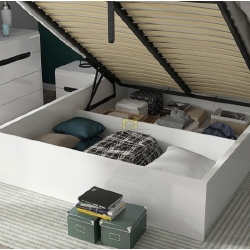 TETRIX LOZ/140/B 140*200 br lova su patalynės dėže - Lovos