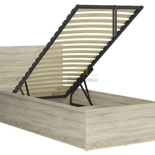 Patogi lova su grotelėmis, tinka 90x200 cm čiužinys