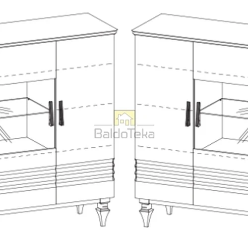 Elegantiška TORINO spinta su tylaus uždarymo sistema